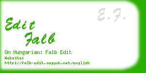 edit falb business card